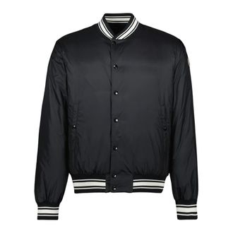 Moncler Omkeerbaar Bouchet Bomberjack - Heren - Bomber jackets - Zwart - 3XL - Katoen - Jassen