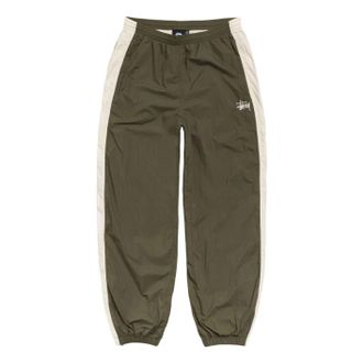 St&uuml;ssy Side Stripe Track Pant Olive 116785-OLIV