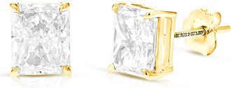 Vir Jewels 2 cttw Radiant Lab Grown Diamond Stud Earrings in 14K Gold With Push Backs For Women
