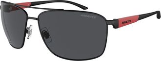 Arnette Mens An4260 Pilot Sunglasses Uv Protection - Black Resin - One Size