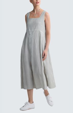 Luukaa D'Celli Norelle Garment-Dyed Balloon Dress in Ash Grey at Nordstrom, Size 14