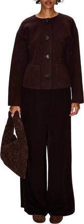 Ulla Johnson Elsie Double Faced Wool Coat In Sable