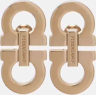 Ferragamo Orecchini Gancini con logo