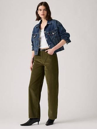 Levi's Baggy Dad Corduroy Pants - Womens - 24X32 - Green