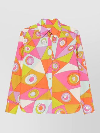 Pucci geometric pattern long sleeve regular fit shirt