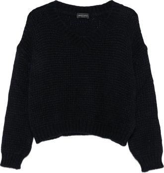Roberto Collina Black V-neck Sweater