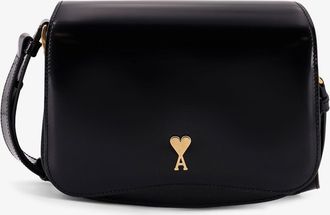 Ami Borsa a tracolla in pelle con logo in metallo frontale - AMI PARIS - gender_Woman