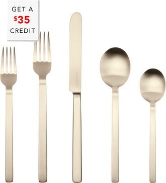 Mepra 5Pc Flatware Set With $35 Credit