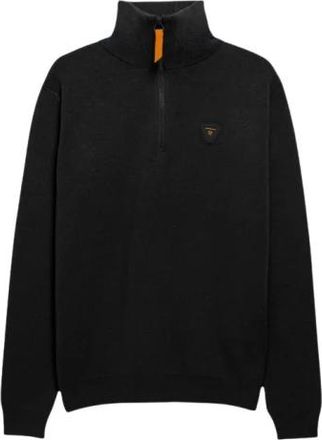 Gertrude Urban Jacquard Rits Sweater - Heren - Coltruien - Zwart - S - Truien & Vesten