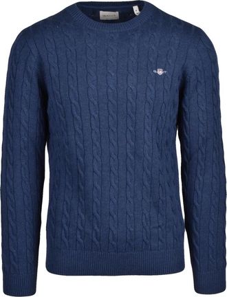 GANT Jersey de cuello redondo - Knitwear - Hombre - Azul - M