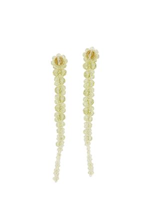 Simone Rocha Drip Crystal Glass Floral Earrings