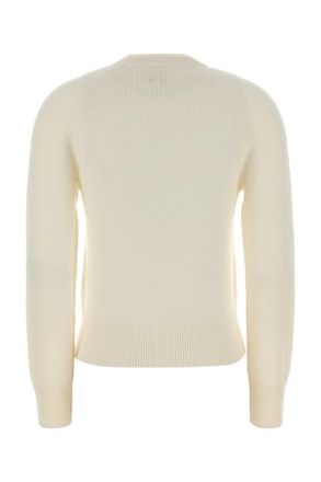 A.P.C. Womens Ivory Wool Alissa Sweater Ecru Exterior: Virgin Maglieria