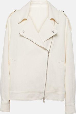 Brunello Cucinelli Cotton and linen biker jacket