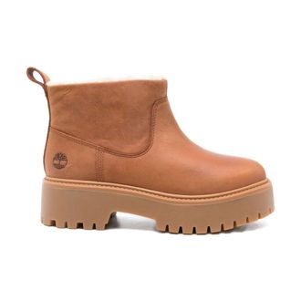 Timberland Schoenen, Dames, Bruin, 37 EU, Leer, Platform Enkelboot