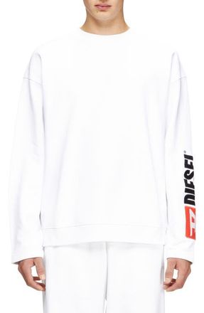 Diesel S-Boxt-NC-Div Sweatshirt in White at Nordstrom, Size X-Large