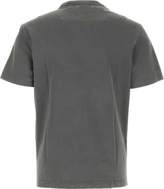 Golden Goose Mens Cotton Logo T-Shirt Gray