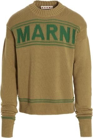 Marni Beige Crew Neck Sweaters