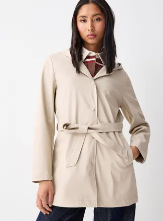 Only Womens Belted Elisa waterproof jacket