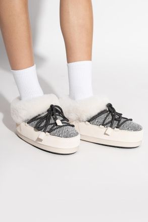 Moon Boot Snow Boots X GIR EVX Chalet Mule Fir, Womens, Beige