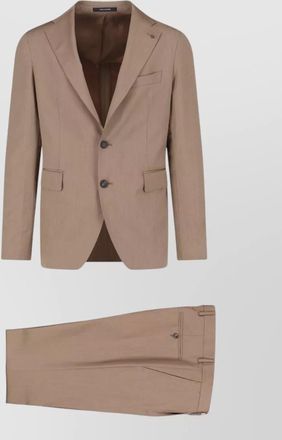 Tagliatore suit notch lapel flat front trousers