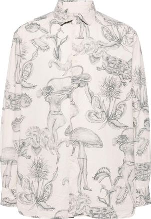 CASEY CASEY Big Raccourcie cotton shirt - men - Cotton - L - Brown