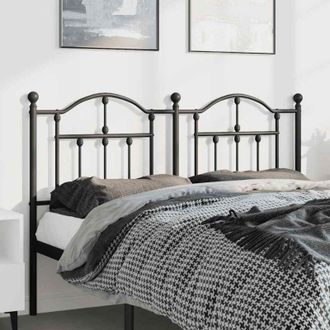 vidaXL Metal Headboard Black 135 cm Vidaxl