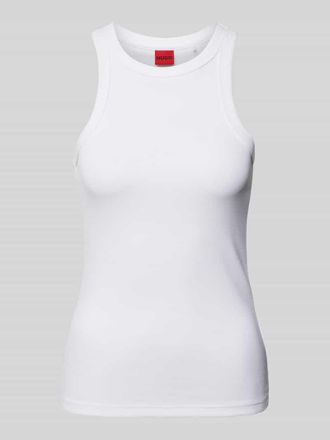 HUGO BOSS Tanktop in Ripp-Optik Modell THE PLAIN in Offwhite, Gr&ouml;&szlig;e M