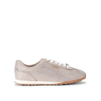 Carvela Womens Martina Sneaker Sneakers - Taupe Fabric - Size UK 7