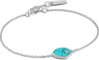 Ania Haie Womens Tidal Turquoise Bracelet In Silver