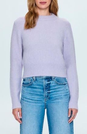 Pistola Denim Sara Shrunken Alpaca Blend Sweater in Heather Wisteria at Nordstrom Rack, Size X-Large