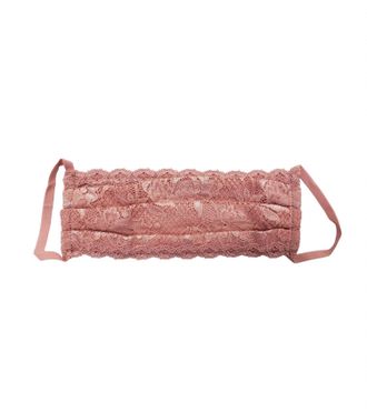 Cosabella Womens Never Say Never Pleated Face Mask In Nuovo Mauve
