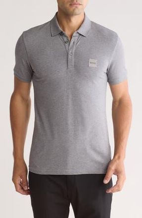 BOSS Passenger Slim Fit Cotton Polo in Light Grey at Nordstrom Rack, Size Xx-Large