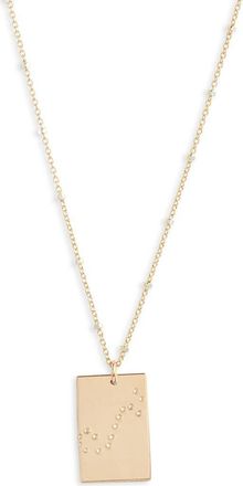 Set & Stones Zodiac Constellation Pendant Necklace in Gold - Scorpio at Nordstrom