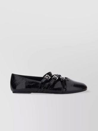 Michael Kors flex straps glossy ballerina shoes