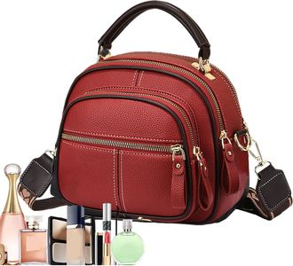 Generic Leather Tote Bag - 8.66x7.48x5.12 Inches Women crossbodys Bag, Fashionable Shoulder Tote, Large Capacity Womens Hobo Sacs With Adjustable Shoulder Str