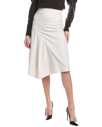 Brunello Cucinelli Twill Midi Skirt