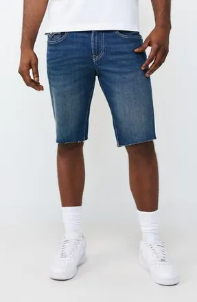 True Religion Ricky Snap Flap Shorts in Dark Lunar Shadow Wash at Nordstrom Rack, Size 33