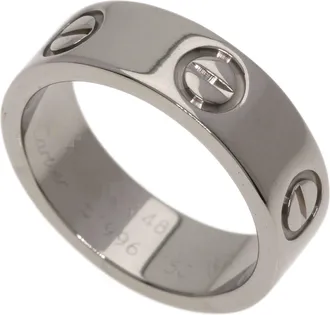 Cartier Love White Gold (18K) Band Ring (Pre-Owned)