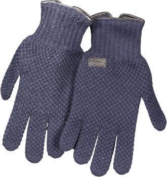 Harmont & Blaine Blauwe wollen handschoen - Heren - Handschoenen - Blauw - XL - Wol - Accessoires