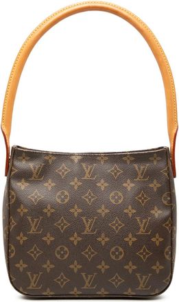 Louis Vuitton Borsa a spalla Looping MM con monogramma 2001 - Marrone