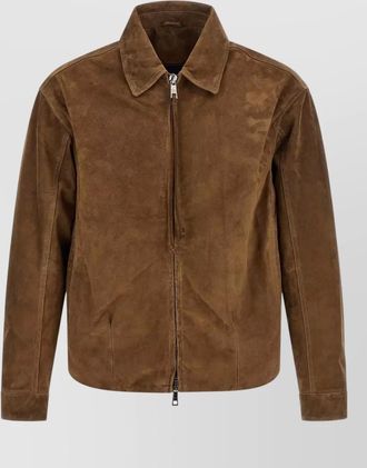 Giorgio Brato suede single breasted coat