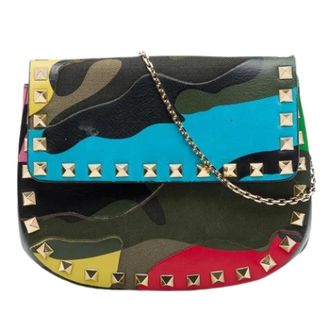 Valentino Pre-owned Vintage Crossbody Bag - Dames - Pre-owned - Veelkleurig - Maat: ONE Size Leer