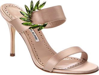 Manolo Blahnik Chivela 90 Satin Sandal
