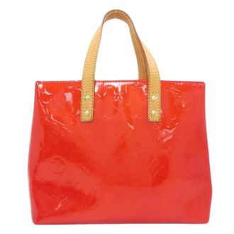 Louis Vuitton Pre-owned Tote Bags, female, Red, Size: ONE SIZE Pre-owned Vernis Handbag