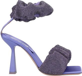 Sebastian Purple Cher Crystal Heels