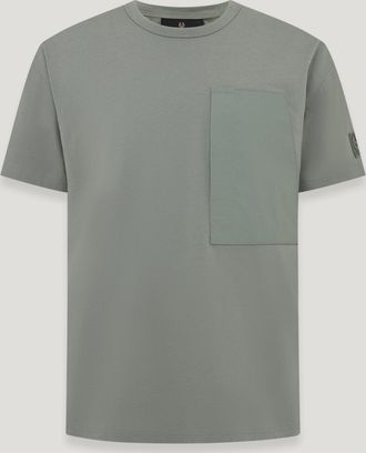 Belstaff Cover T-shirt Mens Cotton Jersey Sage Green Size 2XL