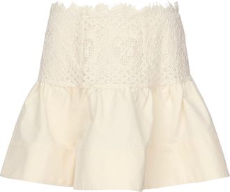 For Love & Lemons Doily Lace Miniskirt