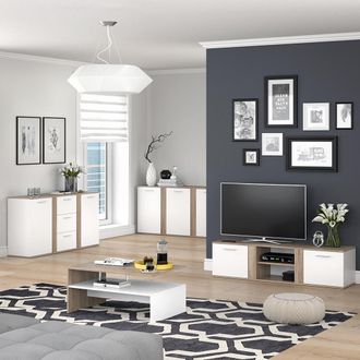 Vicco Aparador Novelli, Sonoma, 155 X 80 Cm Con Cajones Vicco