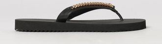 Stella McCartney Sandali infradito Falabella in gomma con dettaglio a catena