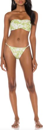 Faithfull The Brand Marseille Top In Roos Tie Dye Lime